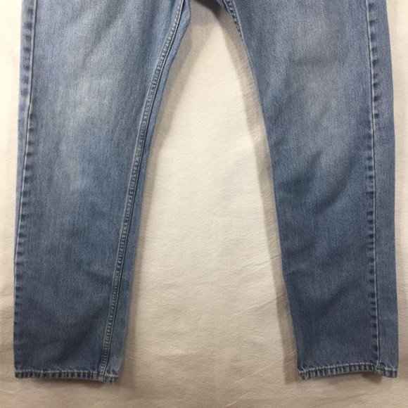 Levi's 505 Jeans Straight Leg Blue Denim Red Tab - Picture 2 of 12